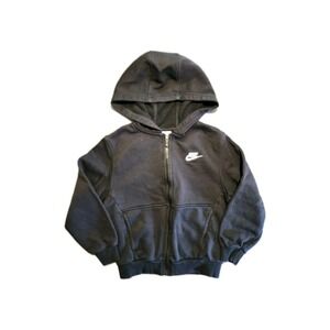Small Black Nike Zip Up Hoodie With Pockets Black